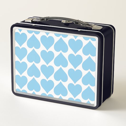 Blauwe harten patroon, Romantisch, Liefde (Achterkant)