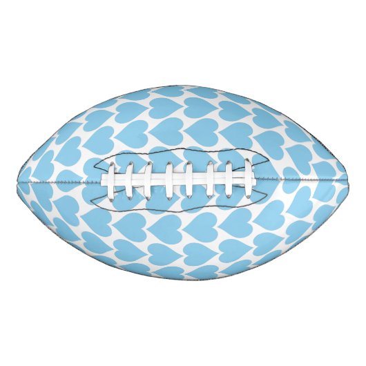 Blauwe harten patroon, Romantisch, Liefde American Football (Voorkant)