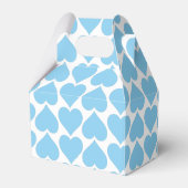Blauwe Harten Patroon, Romantisch, Liefde Bedankdoosjes (Achterkant)