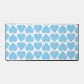 Blauwe Harten Patroon, Romantisch, Liefde Bureaumat (Voorkant)