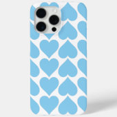 Blauwe Harten Patroon, Romantisch, Liefde Case-Mate iPhone Case (Achterkant)