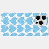 Blauwe Harten Patroon, Romantisch, Liefde Case-Mate iPhone Case (Achterkant (horizontaal))
