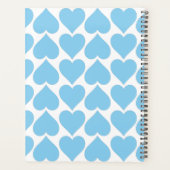 Blauwe harten patroon, Romantisch, Liefde Planner (Achterkant)