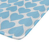 Blauwe harten patroon, Romantisch, Liefde Snijplank (Hoek)