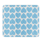 Blauwe harten patroon, Romantisch, Liefde Snijplank (Voorkant)