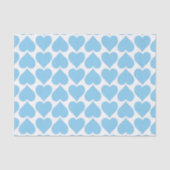 Blauwe harten patroon, Romantisch, Liefde Tissuepapier (Voorkant)