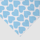 Blauwe harten patroon, Romantisch, Liefde Tissuepapier (Detail)