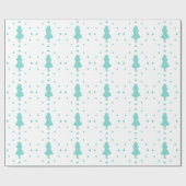 Blauwe harten rond Alice inpakpapier (Vlak)