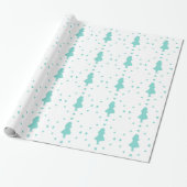 Blauwe harten rond Alice inpakpapier (Uitgerold)