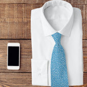 Blauwe harten stropdas