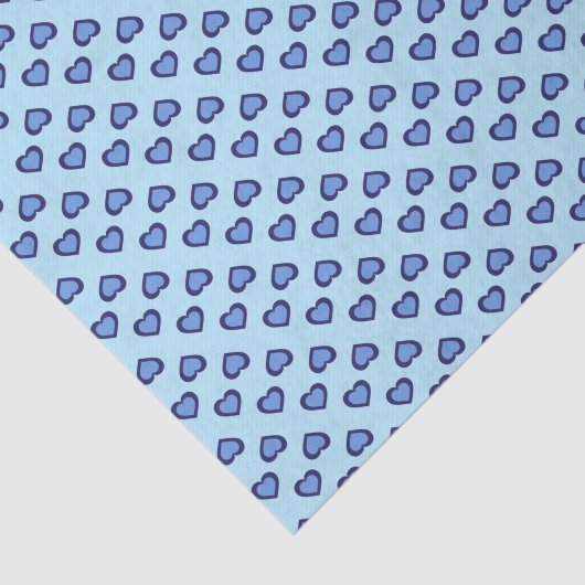 Blauwe harten tissuepapier (Detail)