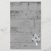 Blauwe hartenboom - Aangepaste kantoorbenodigdhede Briefpapier (Achterkant)