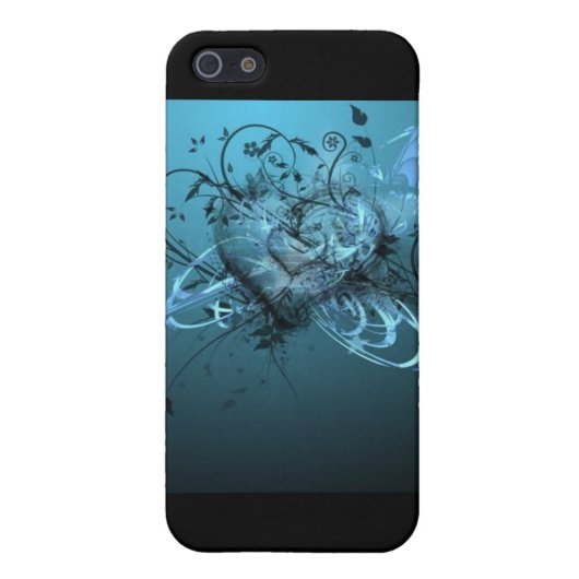 BLAUWE HARTFASE iPhone HOESJE (Achterkant)