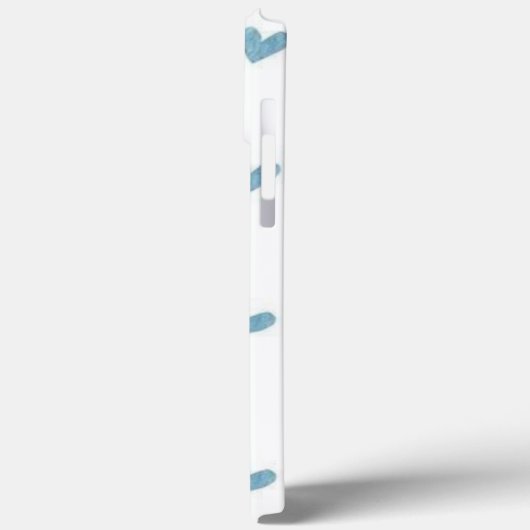 Blauwe hartjes Case-Mate iPhone case (Achterkant / Links)