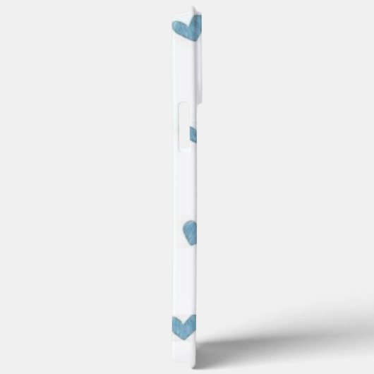 Blauwe hartjes Case-Mate iPhone case (Achterkant / Rechts)