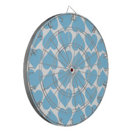 Blauwe Hartjes Patroon, Romantisch, Liefde Dartbord
