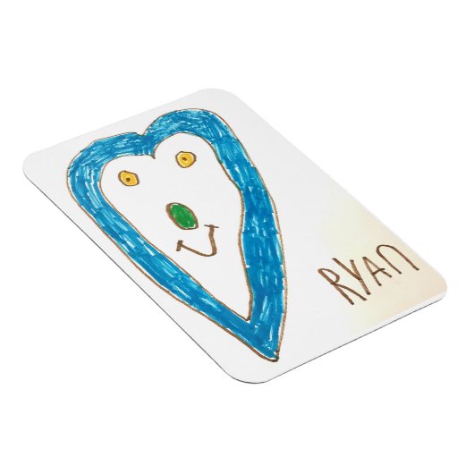 Blauwe hartmagneet magneet (Rechterzijde)