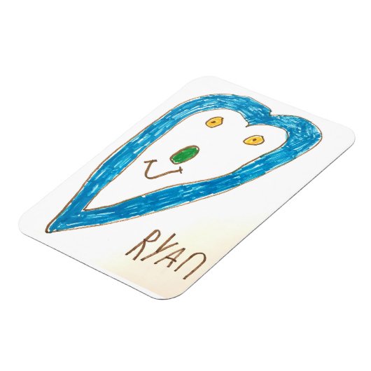 Blauwe hartmagneet magneet (Linkerzijde)