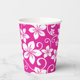 BLAUWE HAWAI (HEL ROZE) PAPIEREN BEKERS