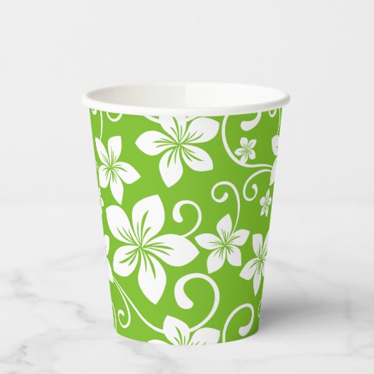 BLAUWE HAWAI (LIME) PAPIEREN BEKERS (Links)