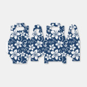 BLAUWE HAWAI (MARINEBLAUW) BEDANKDOOSJES (Uitgevouwen)