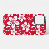 BLAUWE HAWAI (ROOD) iPhone HOESJE (Achterkant horizontaal)
