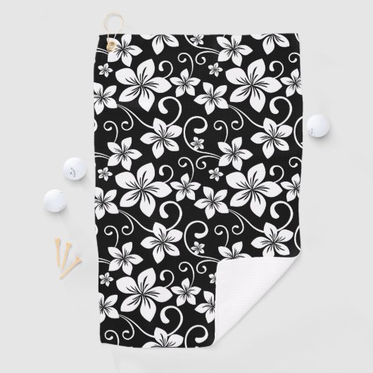 BLAUWE HAWAÏ (ZWART) GOLFHANDDOEK (Insitu)