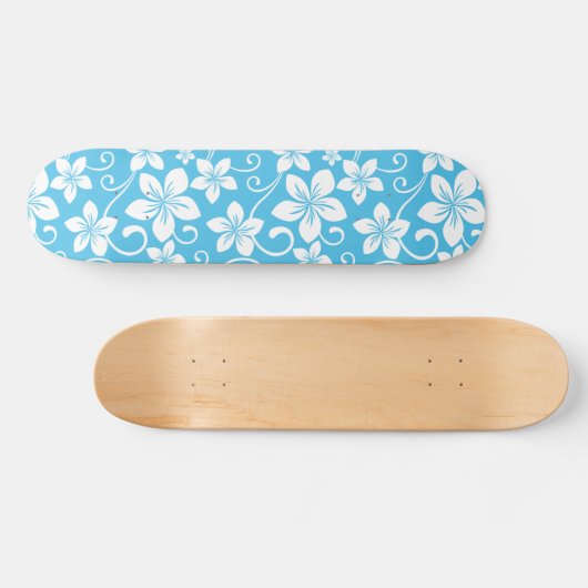 BLAUWE HAWAII (BLAUW) PERSOONLIJK SKATEBOARD (Horizontaal)