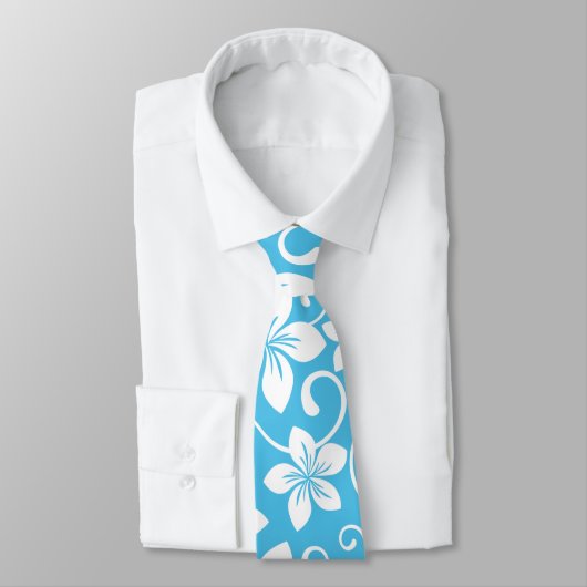 BLAUWE HAWAII (BLAUW) STROPDAS (Gebonden)
