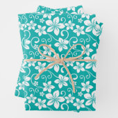 BLAUWE HAWAII (BLAUWGROEN) INPAKPAPIER VEL (In situ)