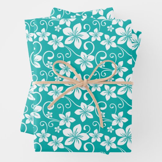 BLAUWE HAWAII (BLAUWGROEN) INPAKPAPIER VEL (In situ)