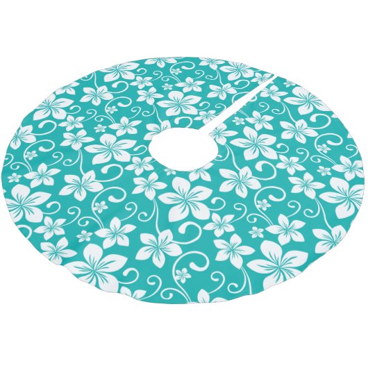 BLAUWE HAWAII (BLAUWGROEN) KERSTBOOM ROK (Gekanteld)