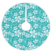 BLAUWE HAWAII (BLAUWGROEN) KERSTBOOM ROK (Voorkant)