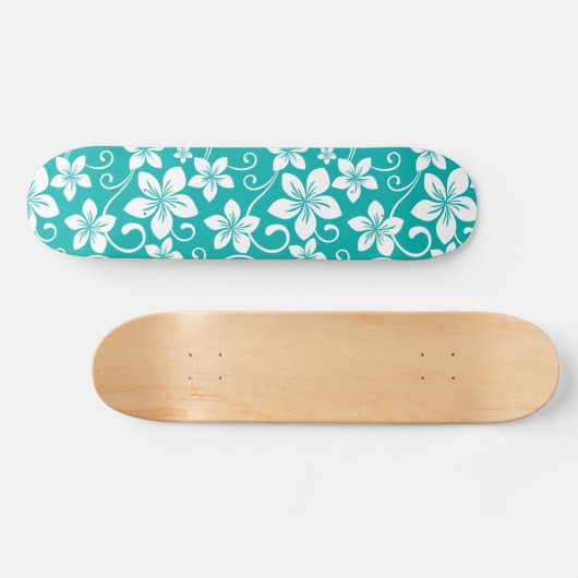 BLAUWE HAWAII (BLAUWGROEN) PERSOONLIJK SKATEBOARD (Horizontaal)