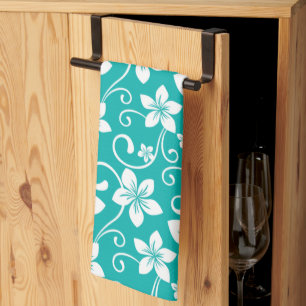 BLAUWE HAWAII (BLAUWGROEN) THEEDOEK