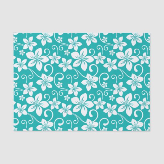 BLAUWE HAWAII (BLAUWGROEN) TISSUEPAPIER (Voorkant)