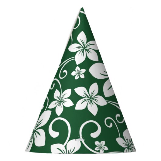 BLAUWE HAWAII (BOSGROENEN) FEESTHOEDJES (Links)