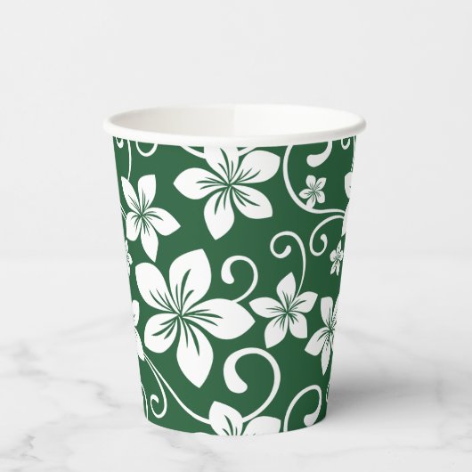 BLAUWE HAWAII (BOSGROENEN) PAPIEREN BEKERS (Links)