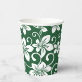 BLAUWE HAWAII (BOSGROENEN) PAPIEREN BEKERS (Rechts)