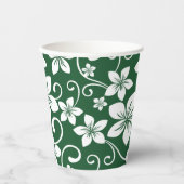 BLAUWE HAWAII (BOSGROENEN) PAPIEREN BEKERS (Voorkant)