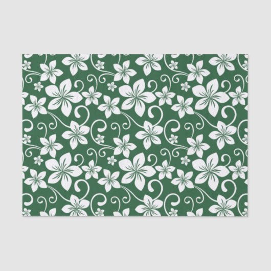 BLAUWE HAWAII (BOSGROENEN) TISSUEPAPIER (Voorkant)