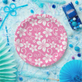 BLAUWE HAWAII (BUBBLEGUMPINK) PAPIEREN BORDJE (Feest)