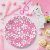 BLAUWE HAWAII (BUBBLEGUMPINK) PAPIEREN BORDJE (Feest)