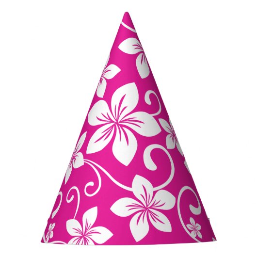 BLAUWE HAWAII (HEET ROZE) FEesthoed Feesthoedjes (Voorkant)