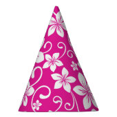 BLAUWE HAWAII (HEET ROZE) FEesthoed Feesthoedjes (Rechts)