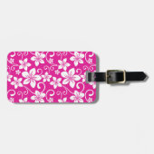 BLAUWE HAWAII (HOT PINK) BAGAGELABEL (Voorkant horizontaal)