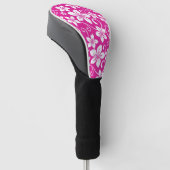 BLAUWE HAWAII (HOT PINK) GOLFHEADCOVER (Schuin)