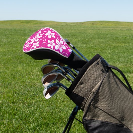 BLAUWE HAWAII (HOT PINK) GOLFHEADCOVER (Insitu)
