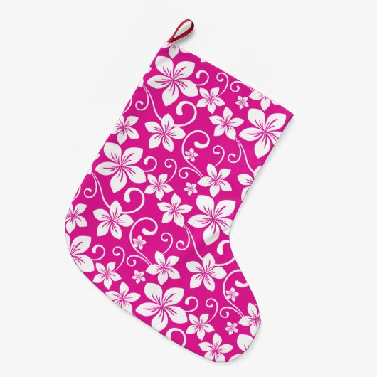 BLAUWE HAWAII (HOT PINK) GROTE KERSTSOK (Voorkant (Hangend))