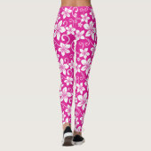 BLAUWE HAWAII (HOT PINK) LEGGINGS (Achterkant)